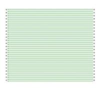 SIGEL - papier listing sans fin, 375 x 12", A3 vertical Simple, 60 g/m2, 1/6" vert Contenu: 2000 feu