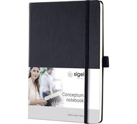 Sigel CONCEPTUM® CO120 Cahier blanc noir Nombre de pages: 97 DIN A5
