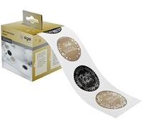 SIGEL CS120 Christmas Stickers on a roll "Christmas Lettering", 200 stickers, si