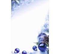 SIGEL DP034 Papier à motifs de Noël, Blue Harmony, 90 g/m², 100 feuilles