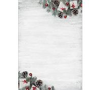 SIGEL DP416 Lot de 100 feuilles de papier Motif Noël scandinave 90 g/m² Format A4