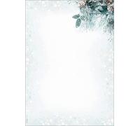 SIGEL DP424 Lot de 100 feuilles de papier Motif Noël Eucalyptus Magic 90 g/m² Format A4