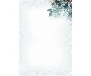 SIGEL DP424 Lot de 100 feuilles de papier Motif Noël Eucalyptus Magic 90 g/m² Format A4