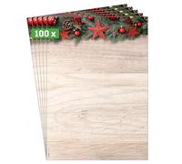 SIGEL DP442 Papier à motif de Noël "Chalet Style", 90 g/m², A4, 100 feuilles