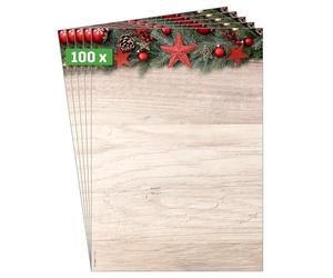 SIGEL DP442 Papier à motif de Noël "Chalet Style", 90 g/m², A4, 100 feuilles