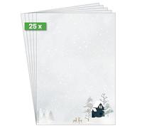 SIGEL DP601 Papier à motif de Noël "Cozy Christmas Watercolor", 90 g/m², A4, 25 feuilles