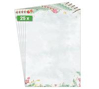 SIGEL Papier à motif de Noël DP608 "Christmas Magic Watercolor" 90 g/m² A4 25 feuilles