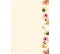 SIGEL DP788 Papier à motifs, Flowerstyle, A4, 90 g/m², 50 feuilles