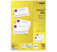Sigel DP830 Cartes de visite imprimables, microperforées 85 x 55 mm très blanc 150 pc(s) Format du papier: DIN A4