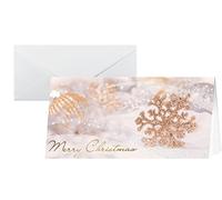 SIGEL DS055 cartes de Noël festives dorées, 10 pièces, facile à imprimer