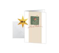 SIGEL DS073 Christmas Cards "Christmas with apples", A6, 10 cards in nvelope