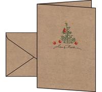 SIGEL DS075 Christmas Cards "Christmas with apples", A6, 10 cards, easy to print