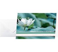 SIGEL DS103 Lot de 10 cartes de condoléances Format A6 paysage avec enveloppe