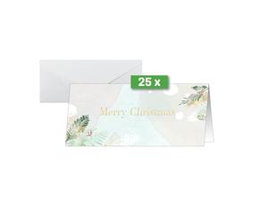 SIGEL DS199 Cartes de Noël "Christmas Forest Watercolor", DL, 25 cartes + enveloppes y compris enveloppes