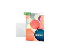 Sigel DS617 Lot de 10 cartes d'anniversaire avec enveloppes Format A6