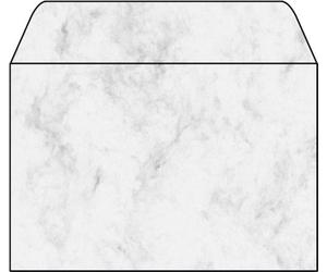 SIGEL Du009 Enveloppes Motif Marbre Gris Clair, Format C6 (11,4 X 16,2 cm), 25 Pièces