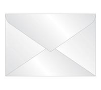 SIGEL DU030 Enveloppes, transparent, C6 (114x162 mm), 100 g/m², 25 enveloppes