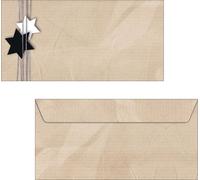 SIGEL DU079 Enveloppes de Noël, Christmas Wrapping, DIN long (110x220 mm), 90 g/m², 50 enveloppes