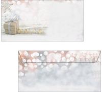 SIGEL DU135 Enveloppe de Noël, Christmas Surprise, gommée, DIN long (110x220 mm), 50 ST