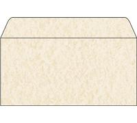 SIGEL DU181 Enveloppes motif parchemin beige clair, format DL (11 x 22 cm), 50 pièces