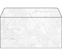 SIGEL DU184 Enveloppes motif granit gris clair, format DL (11 x 22 cm), 50 pièces