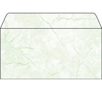 SIGEL DU187 Enveloppes motif granit vert clair, format DL (11 x 22 cm), 50 pièces