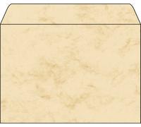 SIGEL Du203 Enveloppes Motif Marbre Beige, Format C5 (16,2 X 22,9 cm), 25 Pièces