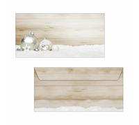 SIGEL Du427 Lot de 50 enveloppes gommées de Noël Motif Cozy Christmas