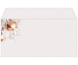 SIGEL DU429 Lot de 50 enveloppes gommées de Noël « Christmas in Rose Gold » Format long