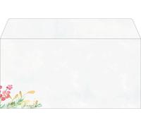 SIGEL DU608 Enveloppe de Noël "Christmas Magic Watercolor" - grise - gommée - DIN long - 25 enveloppes