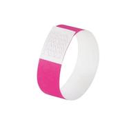 SIGEL EB210 - Lot de 120 bracelets d'identification Super Soft 255 x 25 mm - Rose fluo