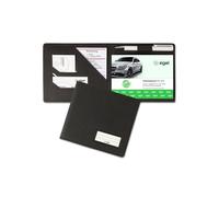 SIGEL EF610 Couverture souple de protection pour formulaires et cahiers A6 horizontal, avec des pochettes pratiques pour les reçus et un porte-stylo intégré, noir
