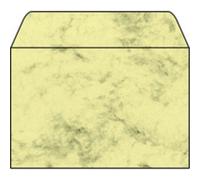 SIGEL Enveloppe, C6, 90 g/m2, gommé, design marbre beige