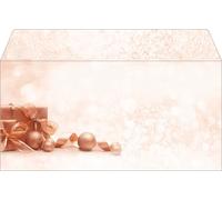 sigel Enveloppe de Noël à motif Golden Dream DIN long 50 pièces