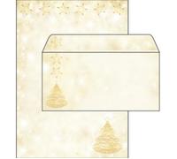 Sigel Enveloppe De Noel "Graceful Christmas", Format Long 0,000000 Noir