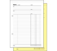 SIGEL Expres 40915 Bloc de 2 x 50 feuilles de papier de calcul hollandais A5