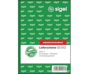 Sigel formulaires - Contenu de billets de A6 Double 1 Stück