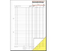 Sigel Formularbuch "Kassenabrechnung", A4, 2 X 50 Blatt