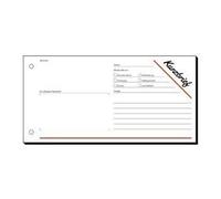 sigel Formularbuch "Kurzmitteilung", 1/3 A4 quer, SD