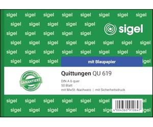 sigel Formularbuch "Quittung", einfaches Satzbild, A6 quer