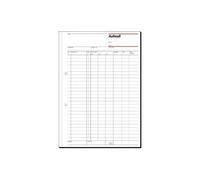 sigel Formularbuch "Stundenerfassung", A6 quer, 50 Blatt