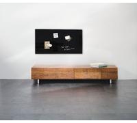 SIGEL GL145 Tableau magnétique en verre Artverum - noir, 91 x 46 cm
