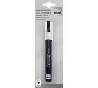 SIGEL Gl181 Marqueur à Craie Liquide 50, Effaçable, Pointe Biseautée Largeur 1-5 Mm, Blanc