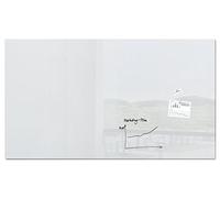 SIGEL GL235 Tableau magnétique en verre / tableau blanc premium, surface brillante, 240 x 120 cm, verre de sécurité, montage facile, 2 aimants néodyme inclus, super blanc - Artverum