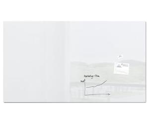 SIGEL GL235 Tableau magnétique en verre / tableau blanc premium, surface brillante, 240 x 120 cm, verre de sécurité, montage facile, 2 aimants néodyme inclus, super blanc - Artverum