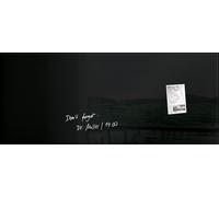 SIGEL GL242 Tableau blanc en verre / grand tableau magnétique en verre Artverum, 55x130 cm, rouge