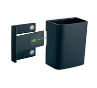 Sigel petit pot à crayons GL801 pour tableaux magnétiques en verre 7,5 x 9,4 cm anthracite