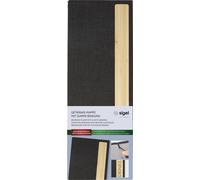 Sigel GM220 Carte des boissons 1/2 DIN A4 1 pc(s) avec 2 pochettes transparentes doubles pour 8 pages, reliure élastique gris