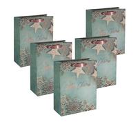 SIGEL GT113 Sac cadeau grand, bleu, kupfer 26 x 33 cm