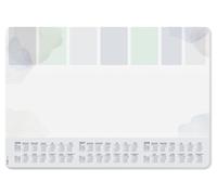 SIGEL H6312 Sous-main en papier, et coins arrondis, calendriers sur 3 ans et semainier, design pastel planner, A2 (59.5 x 41 cm), gris clair/bleu clair/vert clair, 30 feuilles